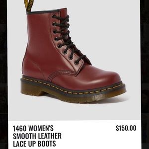 Dr.Martens 1460 SMOOTH LEATHER LACE UP BOOTS
